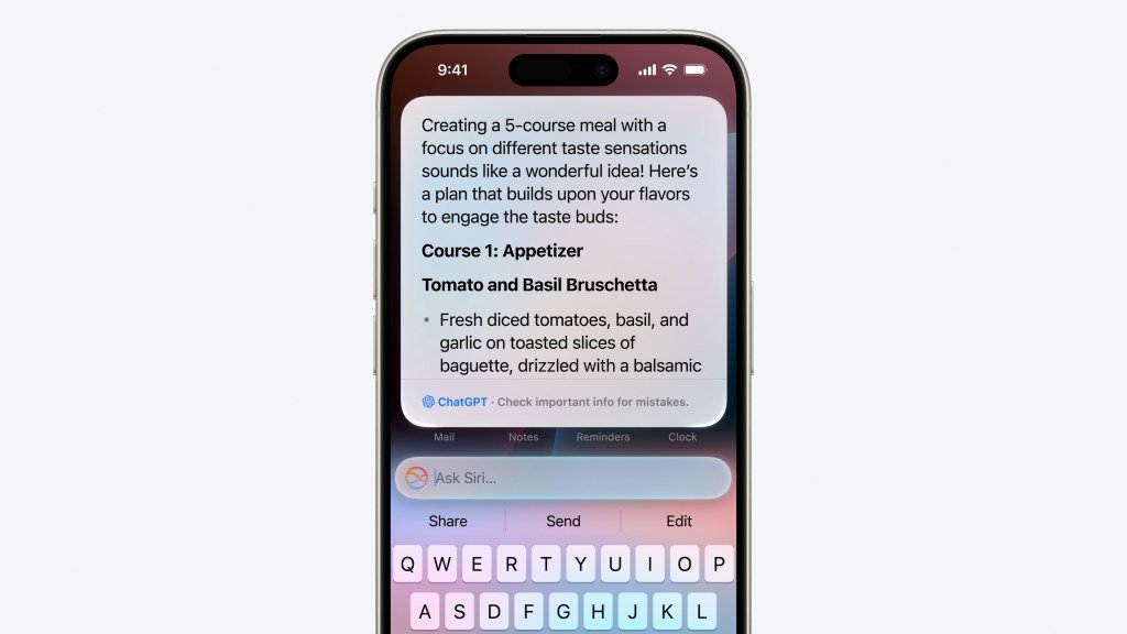 Apple intègre ChatGPT à ses applications, y compris Siri